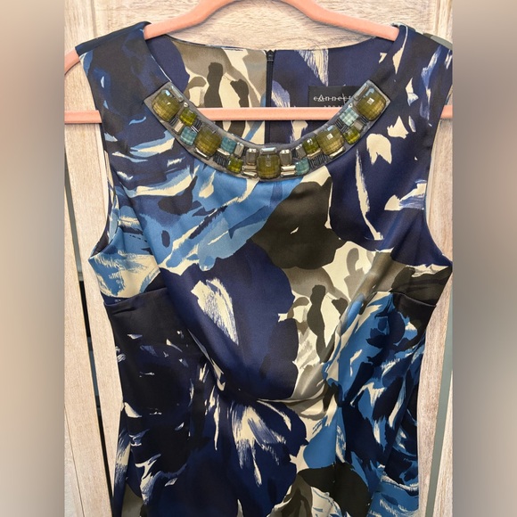Connected Apparel Embellished Neckline Dress 10🌺 - Picture 4 of 12